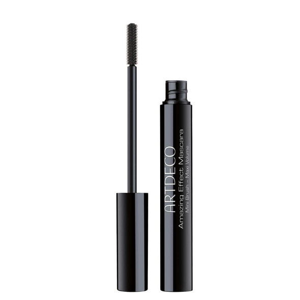 ARTDECO Amazing Effect Mascara – mini brush adds astonishing volume to lashes - extra-precise application - small brush reaches even the very corners of the eye - vegan eye makeup - 0.21 Fl Oz