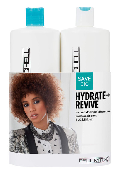 Paul Mitchell Hydrate + Revive Instant Moisture Liter Duo