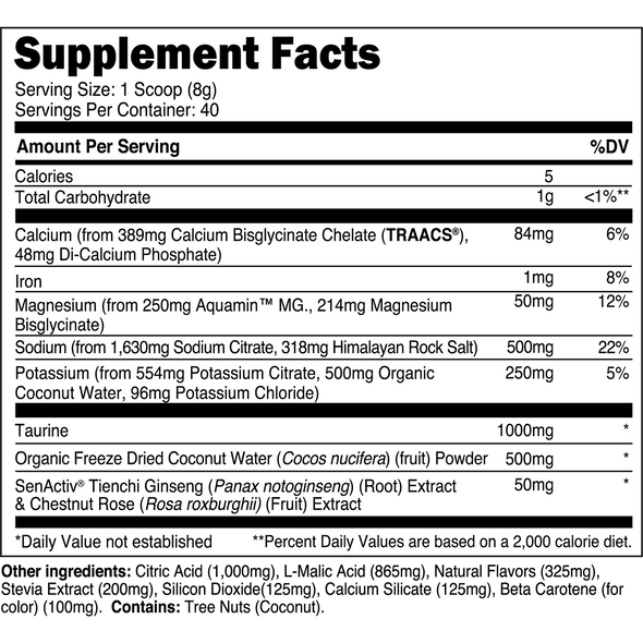 Transparent Labs Hydrate  Peach Mango 40 servings