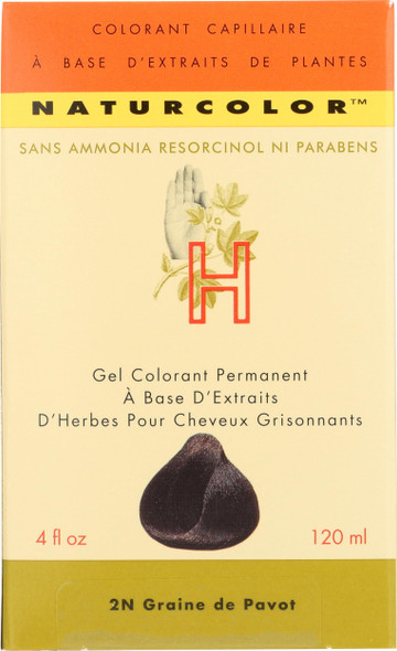 naturcolor Haircolor - Poppy Seed Hair Dye 4 Fl Oz (2N)