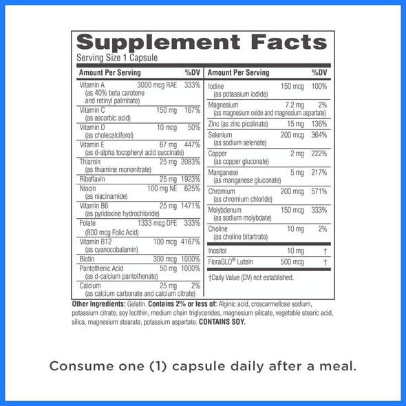 Twinlab Daily One without Iron and with Florgl o 60 Count