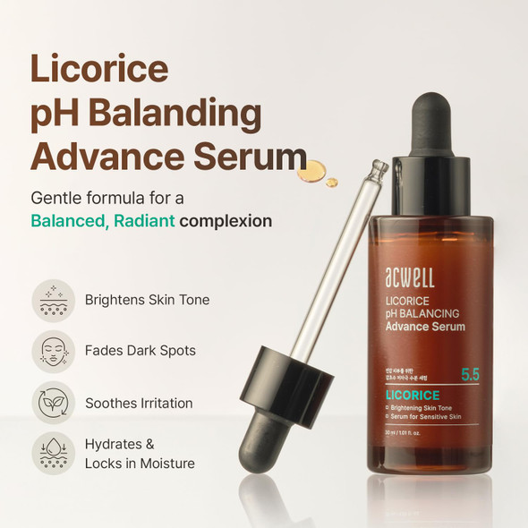 ACWELL Licorice pH Balancing Advanced Facial Serum Ampoule 1.01 fl.oz