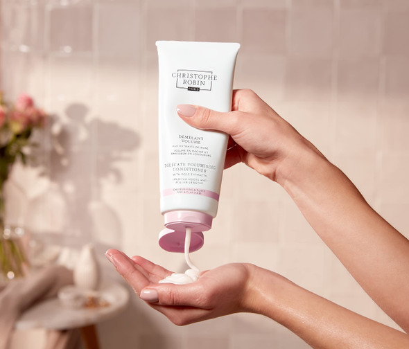 Christophe Robin Delicate Volumizing Conditioner With Rose Extracts for Thin Fine and Flat Hair 6.7 fl. oz