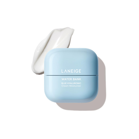 LANEIGE Water Bank Blue Hyaluronic Cream Moisturizer: Hydrating Korean Face Cream with Squalane & Ceramide for Skin Barrier Support Dermatologist-Tested  1.6 oz
