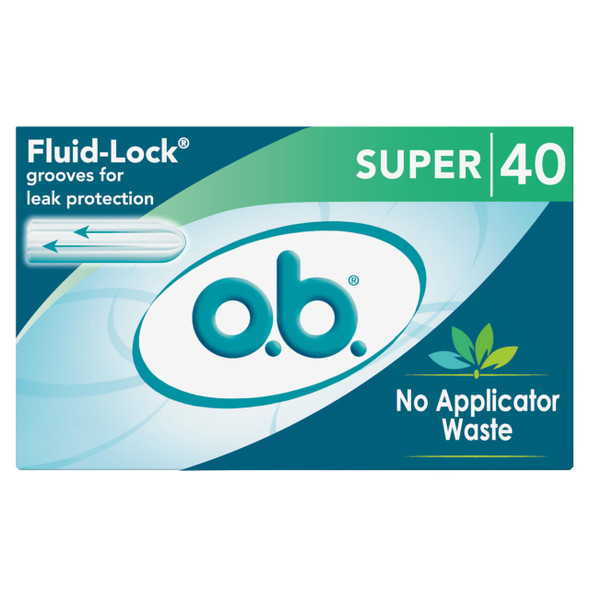 o.b. Tampons No Applicator Fragrance-Free - 40ct