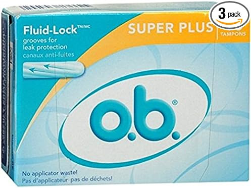 o.b. Tampons Non-Applicator Tampon Super Plus Tampons 40ct - 3 Pack