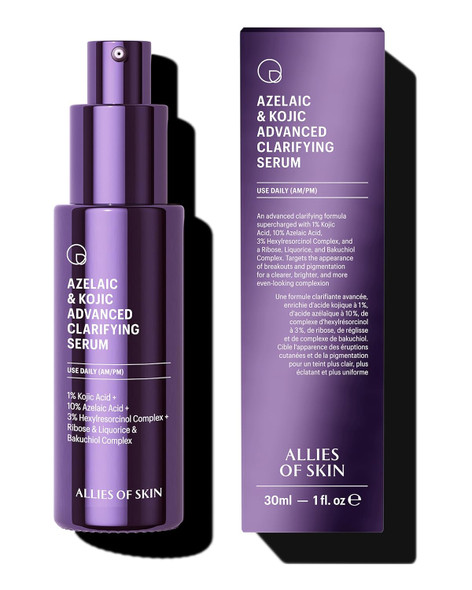 Allies of Skin Azelaic & Kojic Clarifying Face Serum - 1 Fl oz