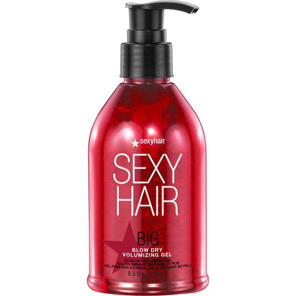SexyHair Big Blow Dry Volumizing Gel  Added Volume with Hold  Up to 72 Hours of Humidity Resistance |All Hair Types 8.5 fl oz