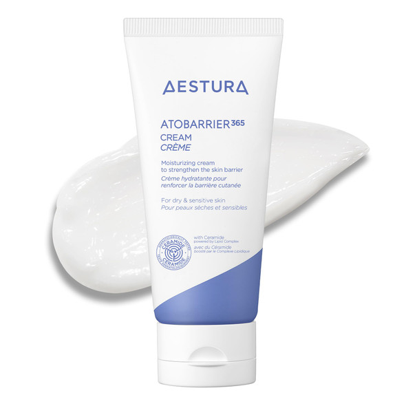 AESTURA ATOBARRIER365 Cream with Ceramides Korean Face Moisturizer for Barrier Repair | 120H lasting Hydration Ceramide Capsules Dry & Sensitive Skin Non-comedogenic 80 mL / 2.70 fl.oz.
