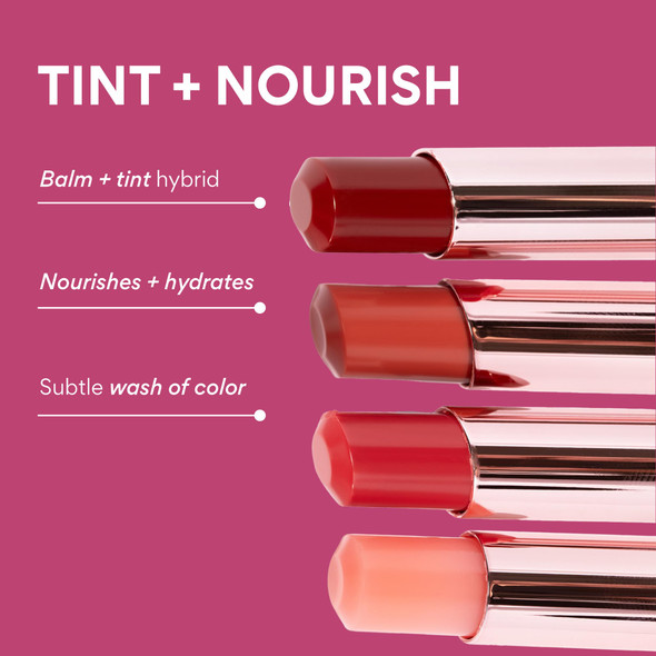 innisfree Dewy Tint Lip Balm with Hyaluronic Acid & Ceramides Korean Hydrating Tinted Balm Sheer Lipstick--Power Cherry