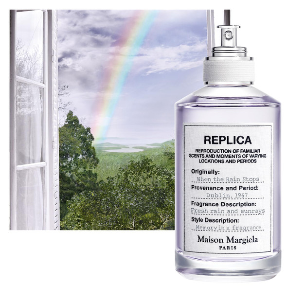 Maison Margiela - Replica - When the Rain Stops Eau de Toilette - Fresh Fragrance - With Acquatic Accord Isparta Rose Petal & Patchouli  1 Ounce