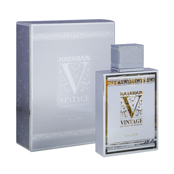 Al Haramain Vintage Silver - Perfumes For Women And Cologne For Men - Fresh Fragrance With Notes Of Citrus And Mint - 3.33 Oz Extrait De Parfum Spray