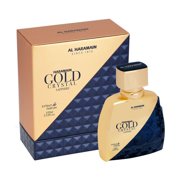 Al Haramain Gold Crystal Sapphire Extrait De Parfum Spray For Women 3.4 Ounce