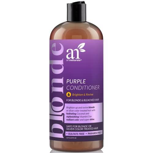 Artnaturals Purple Conditioner Ãƒ¢Ã¢Š¬Ã¢‚¬Å“ (16 Fl Oz / 473Ml) Ãƒ¢Ã¢Š¬Ã¢‚¬Å“ Protects Balances And Tones Ãƒ¢Ã¢Š¬Ã¢‚¬Å“ Bleached Color Treated Silver Brassy And Blonde Hair - Sulfate