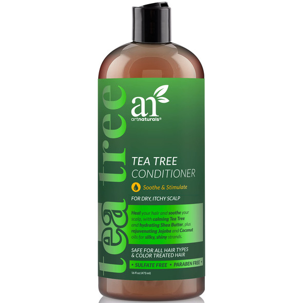 Artnaturals Tea Tree Conditioner 16 Fl Oz - Sulfate  Ãƒ¢Ã¢Š¬Ã¢‚¬Å“ Made W/ 100% Pure Natural Therapeutic Grade Tea Tree Essential Oil - For Dandruff Sensitive Itchy Dry Scalp - For Men & Women