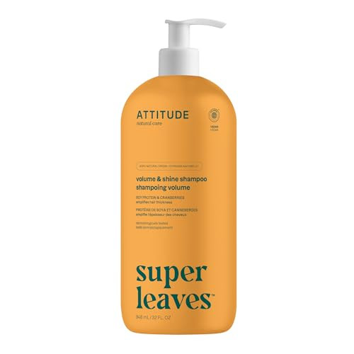 Attitude Volume And Shine Hair Shampoo Ewg Verified For Thin Hair Naturally Derived Ingredients Vegan And Plant Based Bodyworks Soy Protein And Cranberries 32 Fl Oz