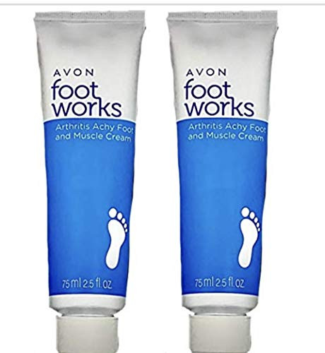 Avon Foot Works Healthy Arthritis Achy Foot & Muscle Creams 2.5 Fl Oz (Pack Of 2)