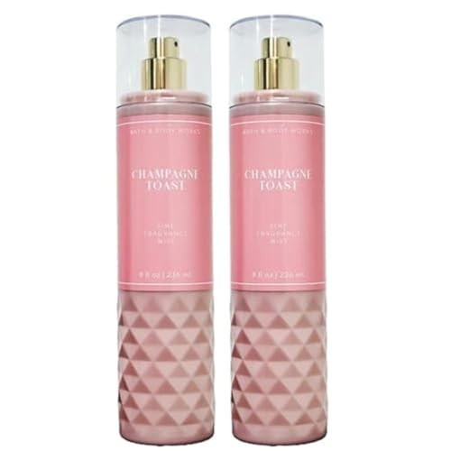 Bath And Body Works Champagne Toast Fine Fragrance Mist -  Looks  - Pack Of 2 (Full Size Mist 8Fl Oz / 236 Ml)