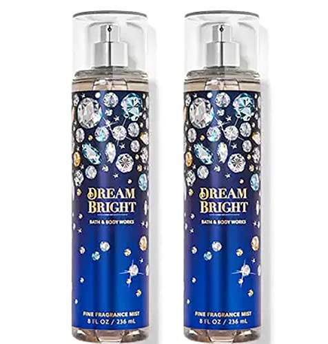 Bath & Body Works Dream Bright Fine Fragrance Body Mist  Set 16.0 Fl Oz (Pack Of 2)