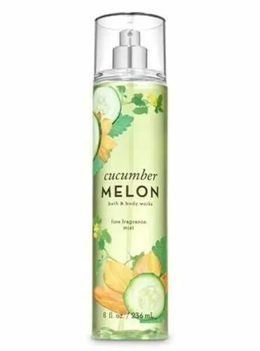 Bath & Body Works Cucumber Melon Fine Fragrance Body Spray Mist 8 Fl Oz / 236 Ml (Cucumber Melon)