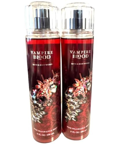 Bath & Body Works Fine Fragrance Mists Set Of 2 8Oz Each Bottle (Vampire Blood)