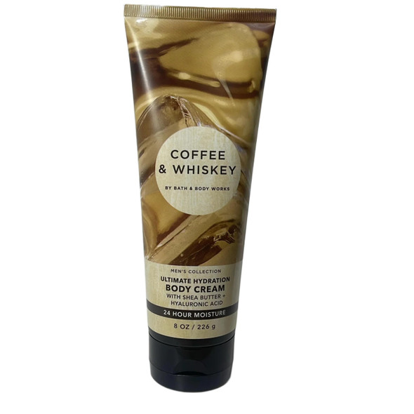 Bath And Body Works Hyaluronic Acid Body Cream For Men 8 Ounce (Mahogany Teakwood)
