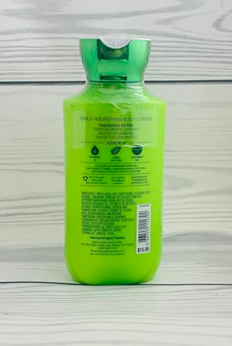 Bath & Body Works Bath And Body Works Waikiki Beach Coconut Super Smooth Lotion Sets  For Women 8 Oz -2 Pack (Waikiki Coconut) 16 Fl Oz