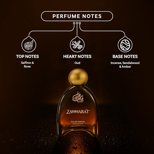 Bella Vita Luxury Zawwarat Unisex Fragrance  Edp Perfume For Men And Women  Amber Top Note  100 Ml Pack  3.4 Fl. Oz.  Woody And Amber Notes   For Men And Women  Eau De Parfum