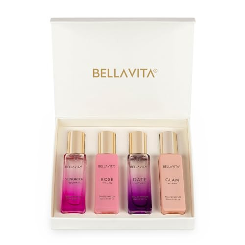 Bella Vita Luxury Women'S Perfume Combo - Fresh & Women'S  Set Perfume  Bergamot Lavender Vanilla Floral Sweet & Musk  Long Lasting  Vegan & Cruelty  - (4  20 Ml + 100 Ml)