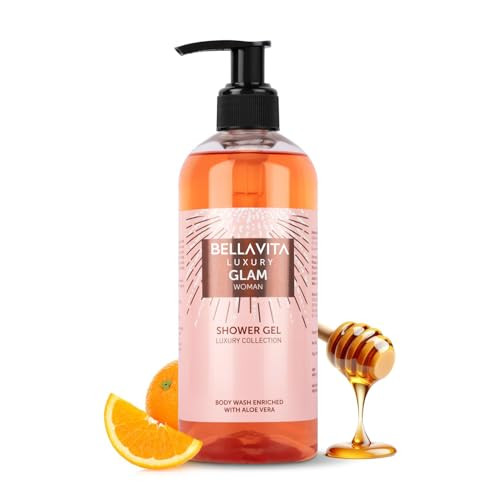 Bella Vita Luxury Glam Woman Body Wash Shower Gel For Women  500Ml  Deep Cleansing Hydrating & Moisturising With Aloe Vera Extract  Softer Smoother Skin  Suitable For All Skin Types