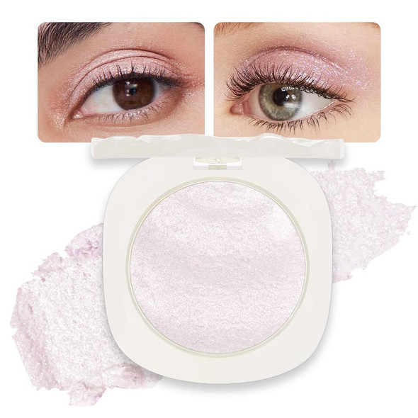Cakaila Pink Rose Gold Monochrome Shimmer Eyeshadow Palette Makeuplong Lasting Naturing-Looking Lightweight Glitter Single Eyeshadowneutral Powde Eye Shadow For Older Women