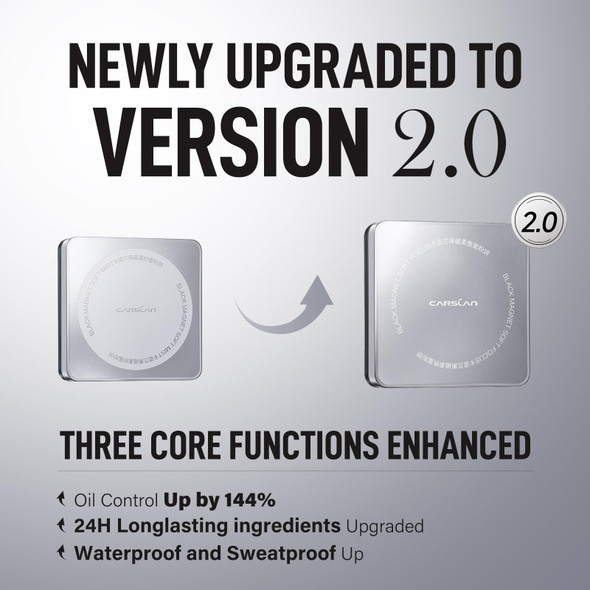 Carslan 2.0 Black Magnet Soft Focus Powder Waterproof Translucent Pressed Setting Powder 24H Longlasting Talc- Face Powder Oil Control Compact Makeup01 Pink For Dry&Com Skin 0.28Oz