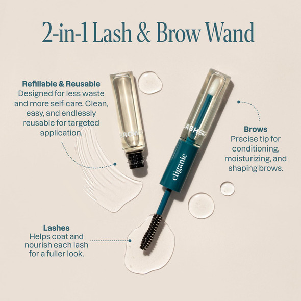 Cliganic Organic Castor Oil 100% Pure - For Hair Skin Face Eyelashes & Eyebrows  Natural Cold Pressed Unrefined Hexane- (8Oz)