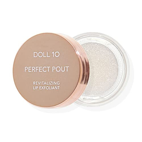 Doll 10 Perfect Pout Revitalizing Lip Exfoliant - Hydrating Plumping Nourishing Vegan Lip Scrub
