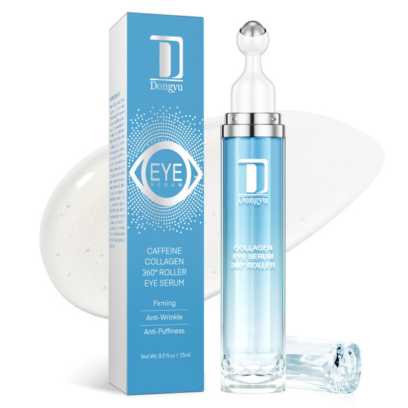 Dongyu Eye Cream Anti Aging: Caffeine Green Tea Eye Cream For Beauty Enthusiasts - Puffy Eye Treatment Morning Night Use (Green)