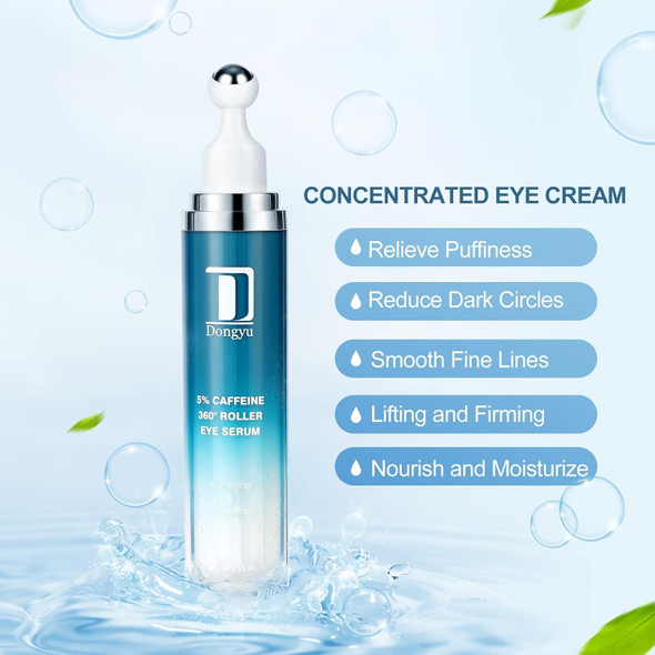 Dongyu Anti-Aging Retinol Eye Cream: Under Eye Cream For Wrinkles Fine Lines At Night - Daily Firming Eye Serum For Puffiness Eye Bags