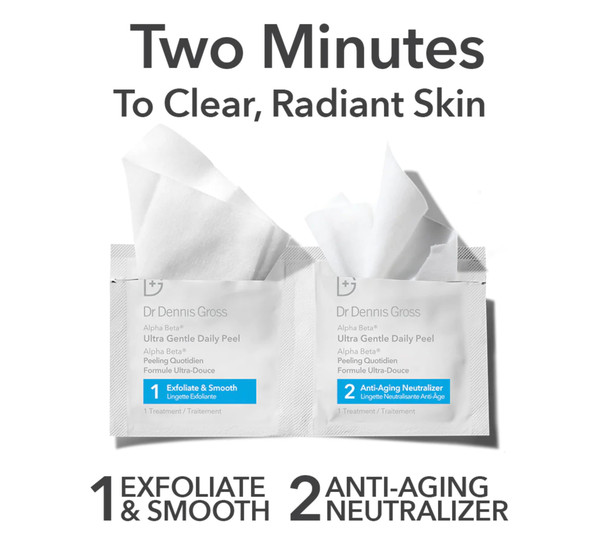 Dr. Dennis Gross Alpha Beta Ultra Gentle Daily Peel: For Dehydrated Or Sensitive Skin Uneven Tone Or Texture Fine Lines Or Enlarged Pores (5 Treatments)
