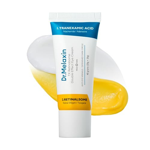 Dr.Melaxin Tx Tranexamic Acid Retinalsome Dual Eye Cream With Adenosine Niacinamide For Dark Circle Repairing  Daily Anti-Aging Under Eye Care  50Ml - Korean Skin Care