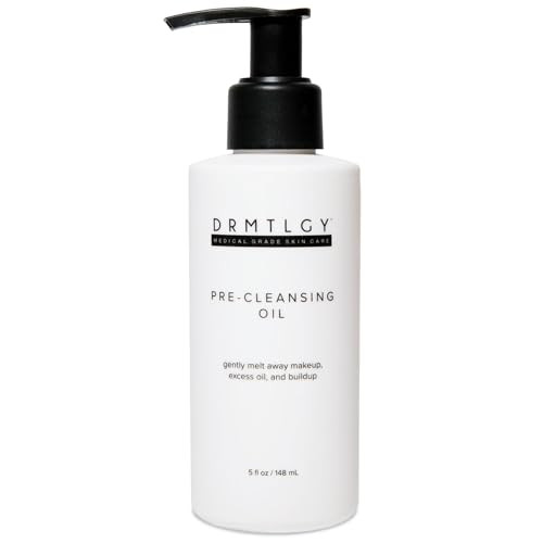 Drmtlgy Pre-Cleansing Oil - Makeup Remover Oil To Be Paired With Facial Cleanser - Cleanser For Face - Melts Mascara Makeup & Preps For Cleansing 5 Fl Oz