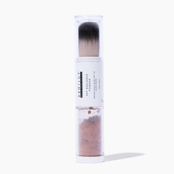Drmtlgy Spf Radiance Powder Medium/Tan Ãƒ¢Ã¢Š¬Ã¢‚¬Å“ Mineral Sunscreen Spf 30 Oil-Absorbing Sheer Tinted Setting Powder Broad-Spectrum Uv Protection Vegan Non-Nano 6.5G