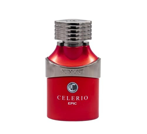 Dumont Celerio Epic Eau De Perfume Men - Celerio Perfum Unisex Suitable For Men & Women - Long Lasting Cologne Mist & Body Spray 3.4Oz (Red 80% Vol)