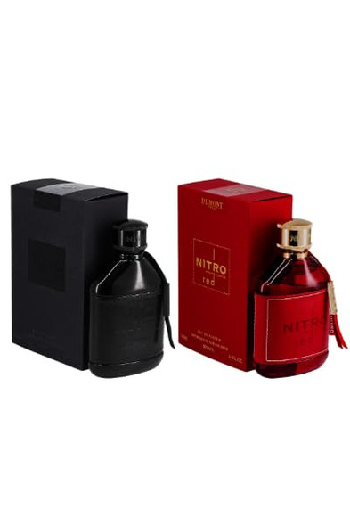 Dumont Nitro Intense And Nitro Red Eau De Parfum Set 3.45 Fl Oz Each 2-Piece Fragrance Combo Pack