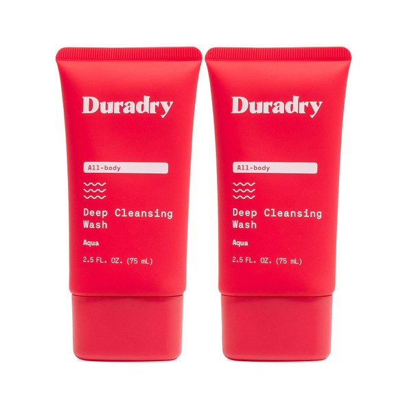 Duradry Deodorizing Body Wash For Women And Men - Odor Control Deep Cleansing Nourishes And Moisturizes Skin Made With Natural Ingredients - Aqua Fragrance 6 Fl Oz
