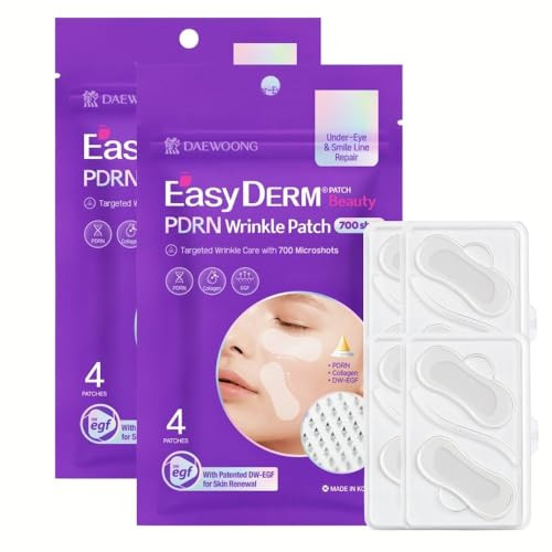 Dweasyderm Easyderm Pdrn Pimple Patch - Under Eye & Smile Line Treatment 8 Patches K-Beauty Korean Skincare With Collagen & Egf Eye Patches Pdrn Eye Mask Stocking Stuffer Holiday