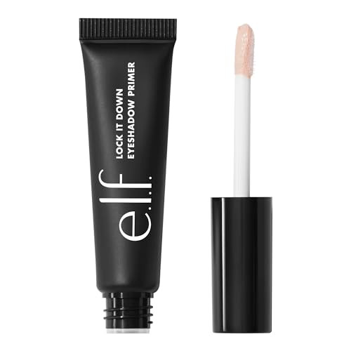 E.L.F. Lock It Down Eyeshadow Primer Smooth Creamy Primer For Long-Lasting Eyeshadow Intensifies Liquid & Powder Color Vegan & Cruelty-