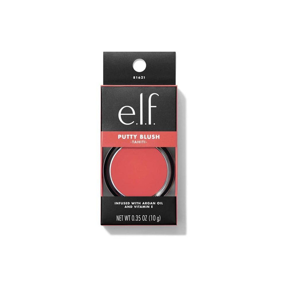 E.L.F. Putty Blush Creamy & High-Pigment Formula For A Natural Glow Delivers A Semi-Matte & Powder Finish Vegan & Cruelty- Bora Bora