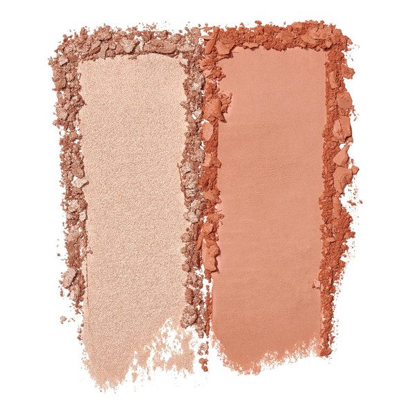 E.L.F. Cosmetics Bite-Size Face Duo Highlighter Bronzer & Blush Palette Highly Pigmented White Peach 0.049 Oz (1.4G) 0.049 Ounces