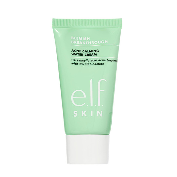 E.L.F. Skin Blemish Breakthrough Calming Water Cream Lightweight Blemish-Fighting Face Moisturiser Prevents  Blemishes & Calms Skin