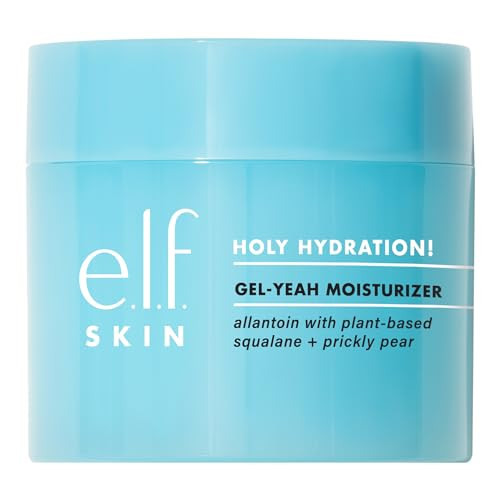E.L.F. Skin Holy Hydration Gel-Yeah Moisturizer Lightweight Moisturizer For Plump Hydrated Skin Infused With Squalane Vegan & Cruelty-
