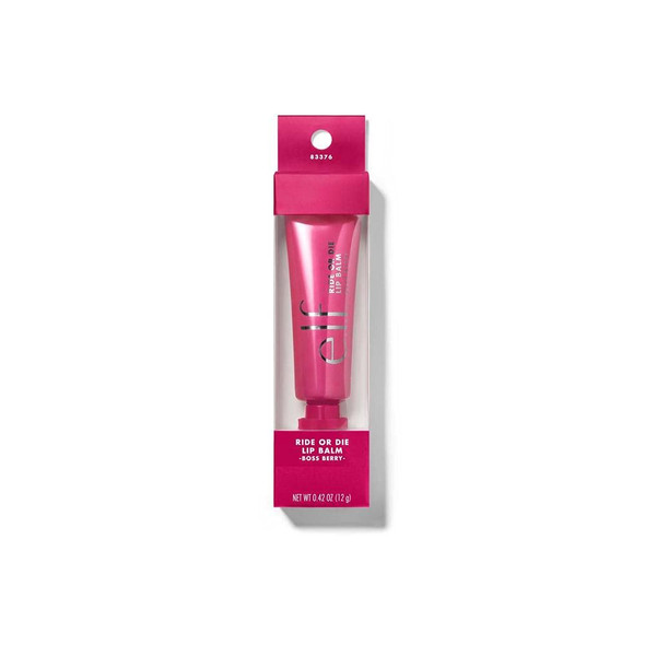 E.L.F. Ride Or Die Lip Balm Ultra-Hydrating Tinted Lip Balm Infused With Jojoba Oil Sheer Finish Boss Berry 0.42 Oz (12G)